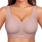 OEAK Women Jelly Bras Wirefree Full Coverage No Underwire Everyday Bras Comfortable Wireless Padded Tshirt Bra
