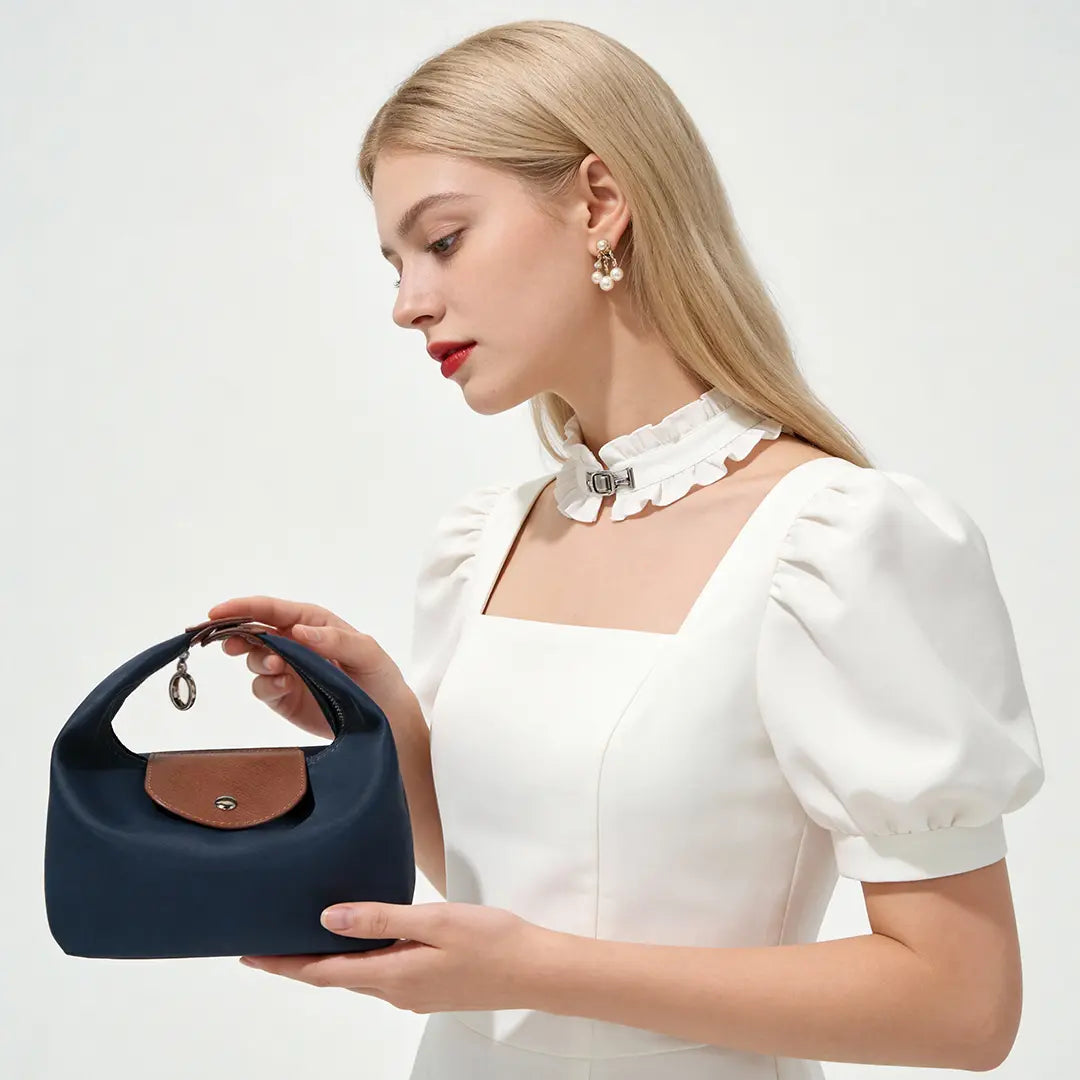 Fashion Crescent Bag Lightweight Durable Nylon Handbag with Adjustable Strap Satchel for Versatile Use in Multiple Colors Stylish Essential Companion