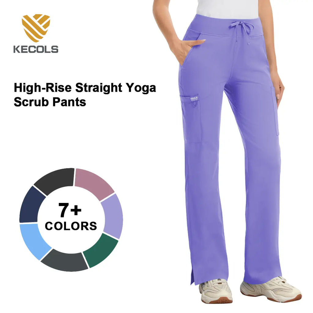 Scrub Tops for Women - V-Neck with 2 Pockets, Soft 4-Way Stretch, Anti-Wrinkle & Easy Care for Medical Uniforms Workwear Clothes Womenswear Minimalist