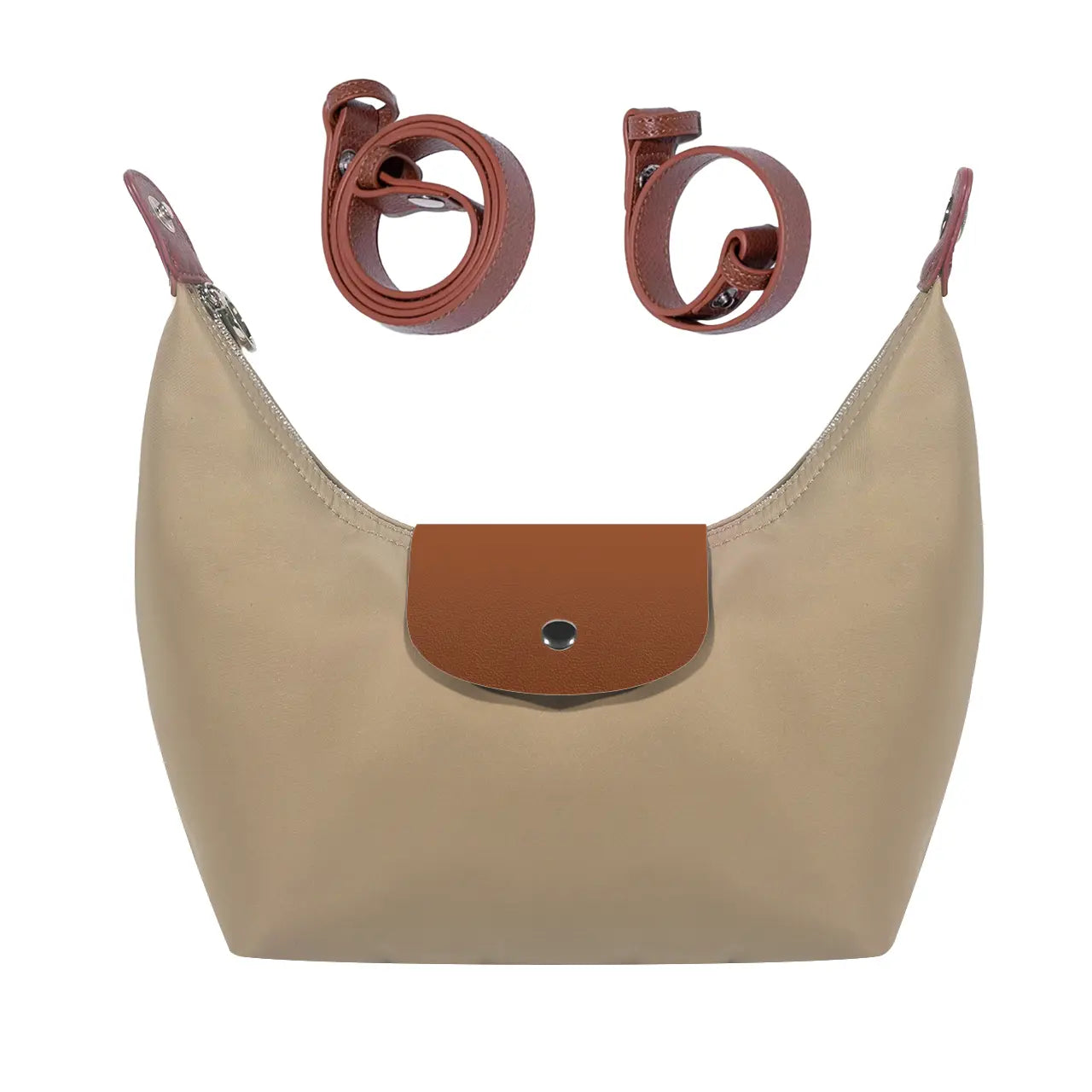 Fashion Crescent Bag Leichte, strapazierfähige Nylon-Handtasche mit verstellbarem Riemen, Satchel für vielseitige Nutzung in verschiedenen Farben, stilvoller unverzichtbarer Begleiter