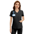 Scrub Tops for Women - V-Neck with 2 Pockets, Soft 4-Way Stretch, Anti-Wrinkle & Easy Care for Medical Uniforms Workwear Clothes Womenswear Minimalist
