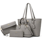 Women’s 4PCS Purses Set - Synthetic Leather Fashion Tote Bags, Crossbody Bag & Wallet Combo, Durable Organizer, Mothers Day Gift Ideas, Womens Gifts, Accessories for Women,summerwins