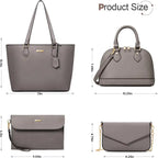 Women’s 4PCS Purses Set - Synthetic Leather Fashion Tote Bags, Crossbody Bag & Wallet Combo, Durable Organizer, Mothers Day Gift Ideas, Womens Gifts, Accessories for Women,summerwins