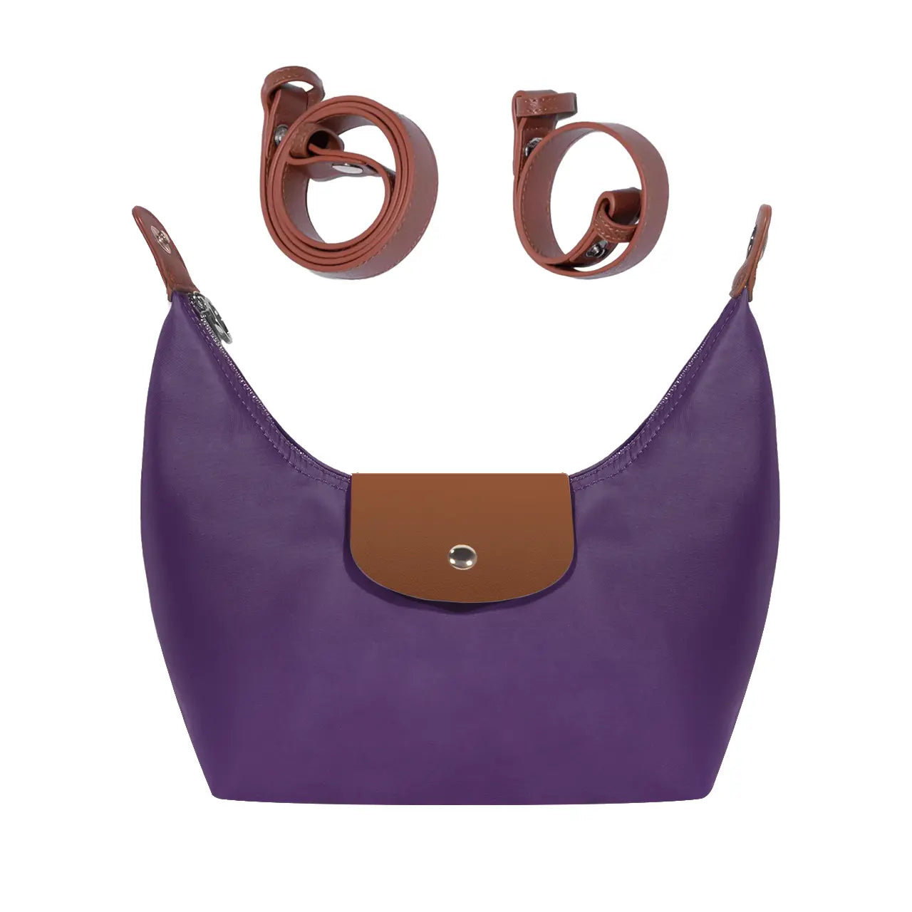 Fashion Crescent Bag Leichte, strapazierfähige Nylon-Handtasche mit verstellbarem Riemen, Satchel für vielseitige Nutzung in verschiedenen Farben, stilvoller unverzichtbarer Begleiter