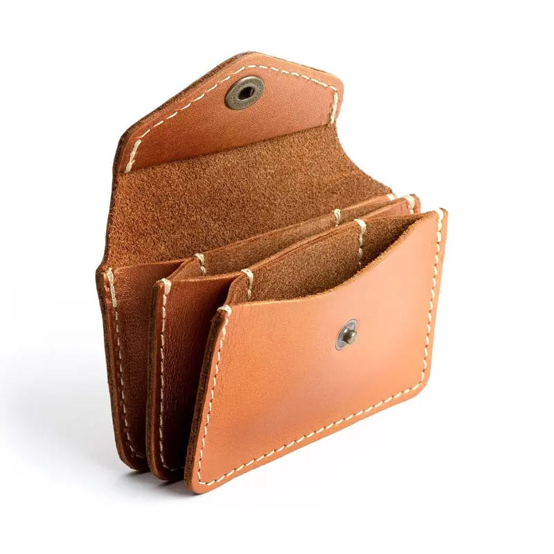P Leather Lovebug Wallet - Compact Everyday Storage - Leather Wallet, Snap Closure, Card Slots, Easy Carry