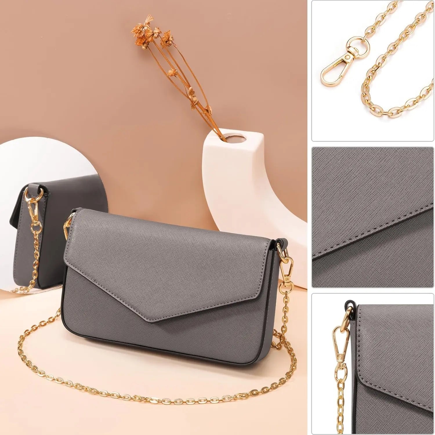 Women’s 4PCS Purses Set - Synthetic Leather Fashion Tote Bags, Crossbody Bag & Wallet Combo, Durable Organizer, Mothers Day Gift Ideas, Womens Gifts, Accessories for Women,summerwins