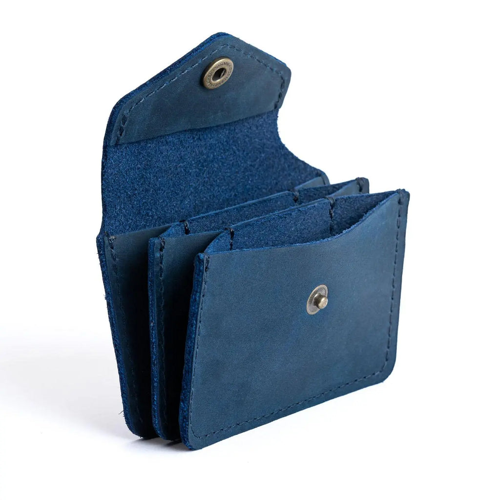 P Leather Lovebug Wallet - Compact Everyday Storage - Leather Wallet, Snap Closure, Card Slots, Easy Carry