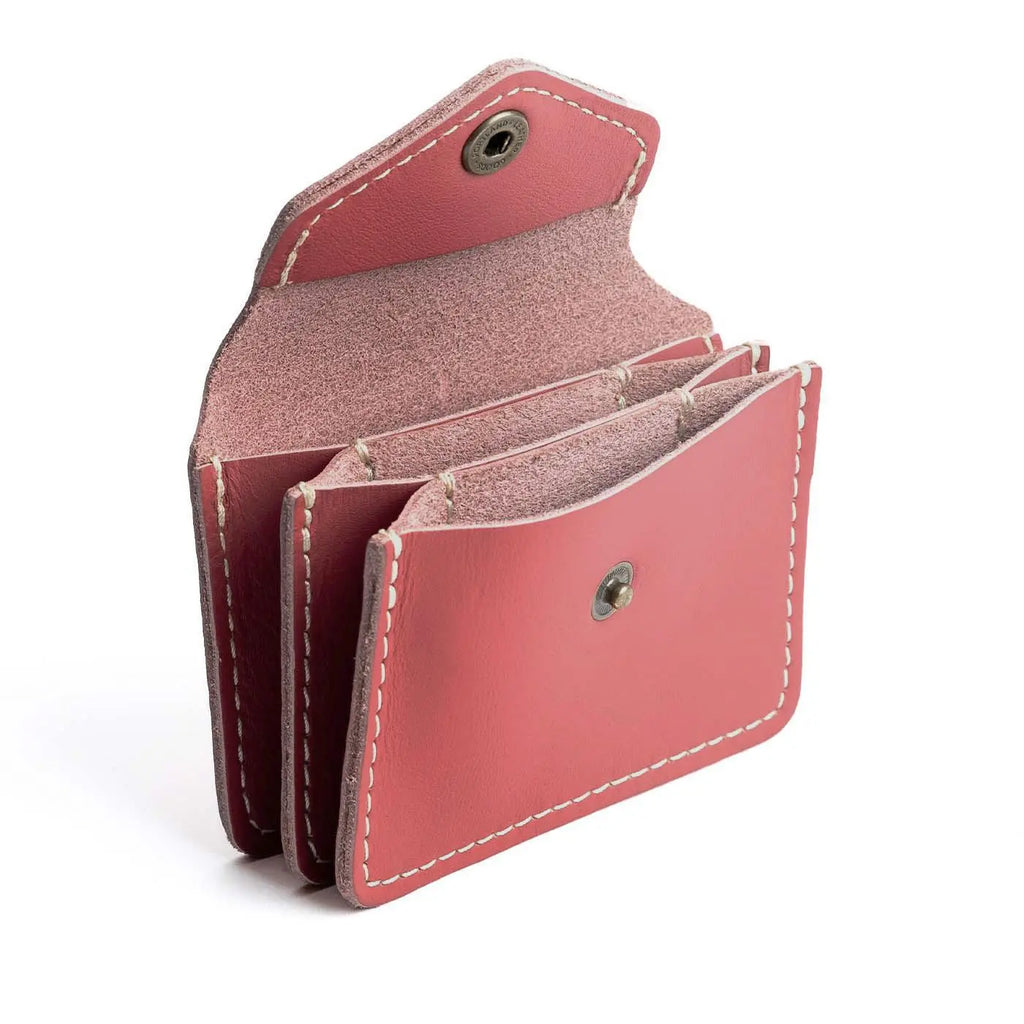 P Leather Lovebug Wallet - Compact Everyday Storage - Leather Wallet, Snap Closure, Card Slots, Easy Carry