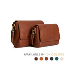 Leather Metro Crossbody – Premium Leather Crossbody Bag for Travel & Everyday Carry – Minimalist Shoulder Purse with Magnetic Closure