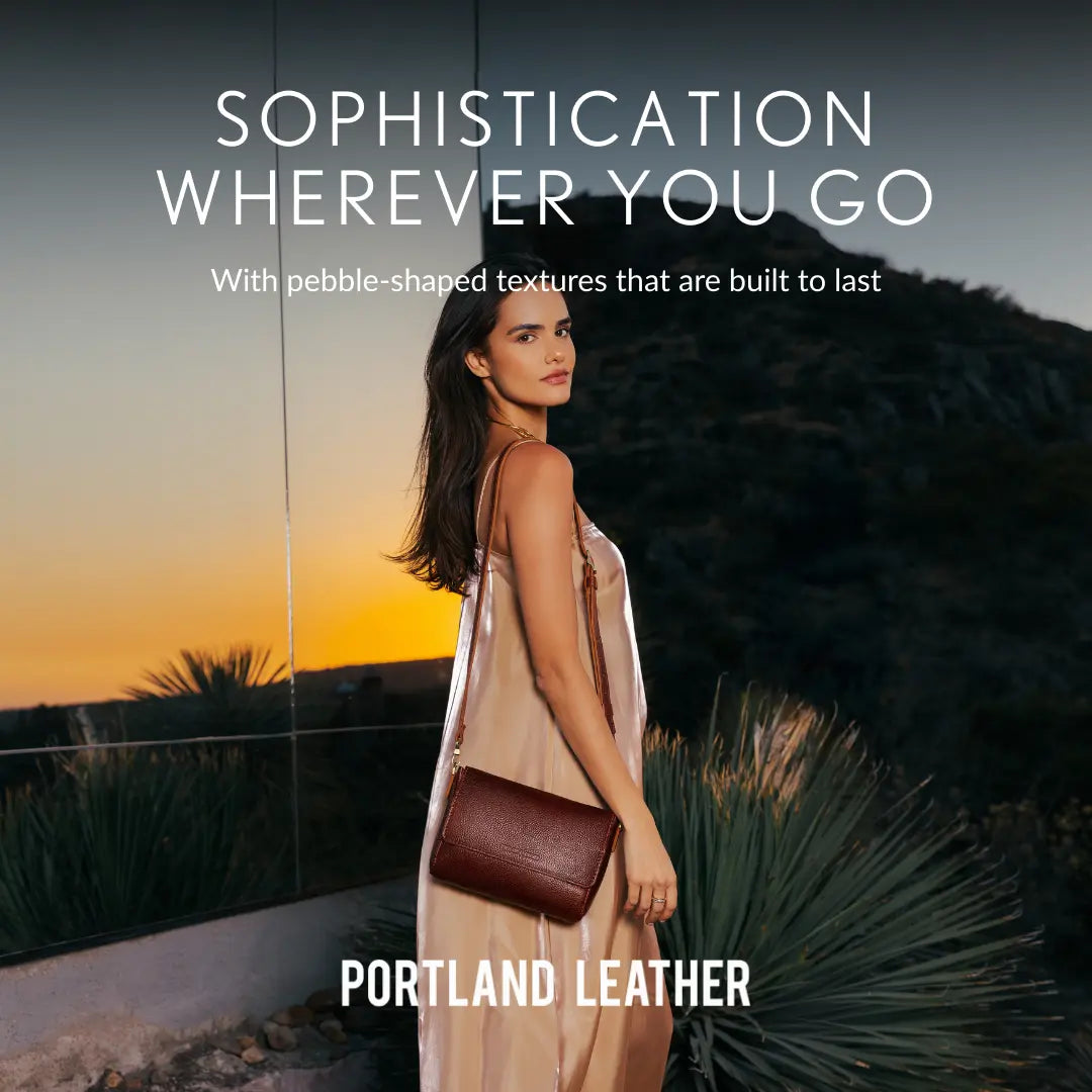 Leather Metro Crossbody – Premium Leather Crossbody Bag for Travel & Everyday Carry – Minimalist Shoulder Purse with Magnetic Closure