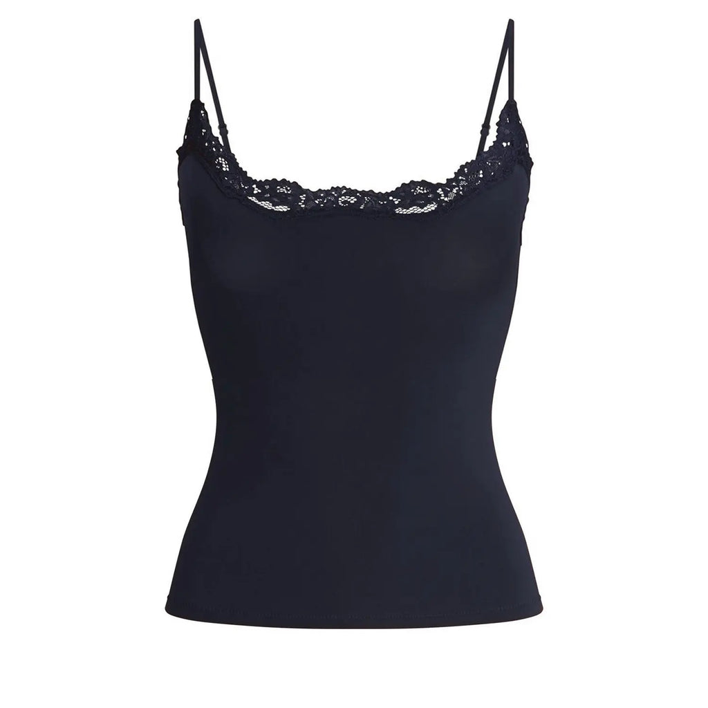 Starrylion Padded Lace Cami Top Double Lined Sexy Tank Top Spaghetti Strap Club Party Shirt
