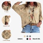 Fisoew Women's Bohemian-Inspired Beige Crochet Top with V-Neck #Springtok #summervibes Casual Chic Womenswear Lightweight costco finds this week tops women's clothes flash sale summer tops