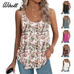 Womens Tank Tops 2025 Flowy Peplum Tops (Size Up 1-2 for Oversized Look) for Women Dressy Sleeveless V Neck Babydoll Tank Tops Fabric Stretchy tank tops summer tops