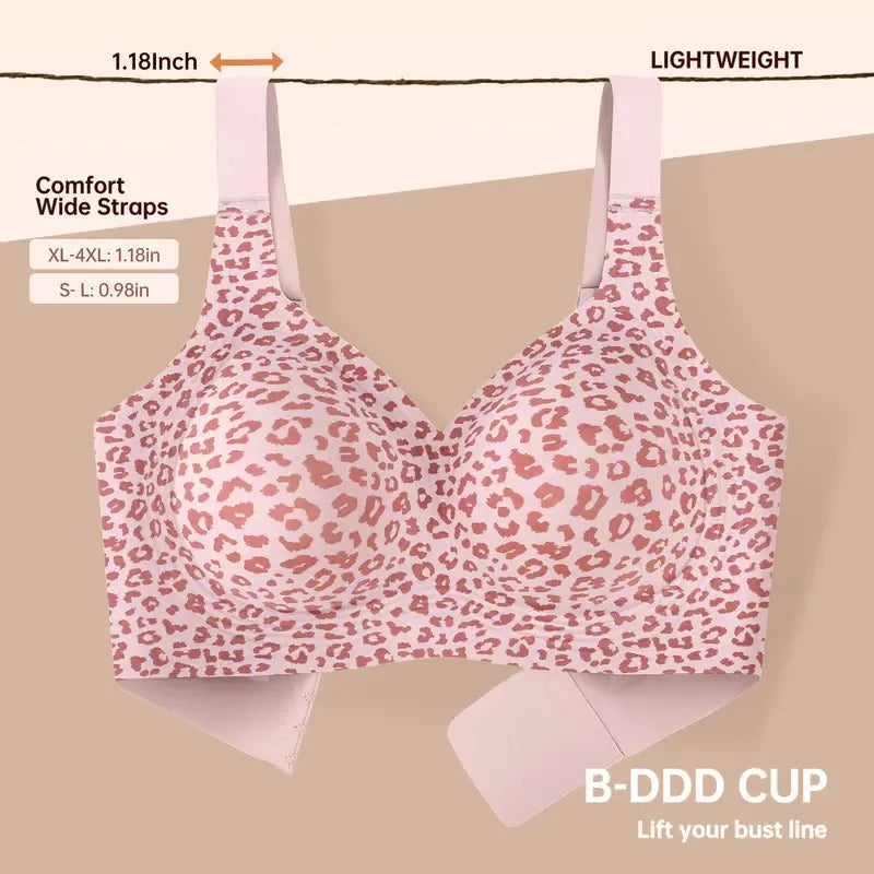 OEAK Women Jelly Bras Wirefree Full Coverage No Underwire Everyday Bras Comfortable Wireless Padded Tshirt Bra