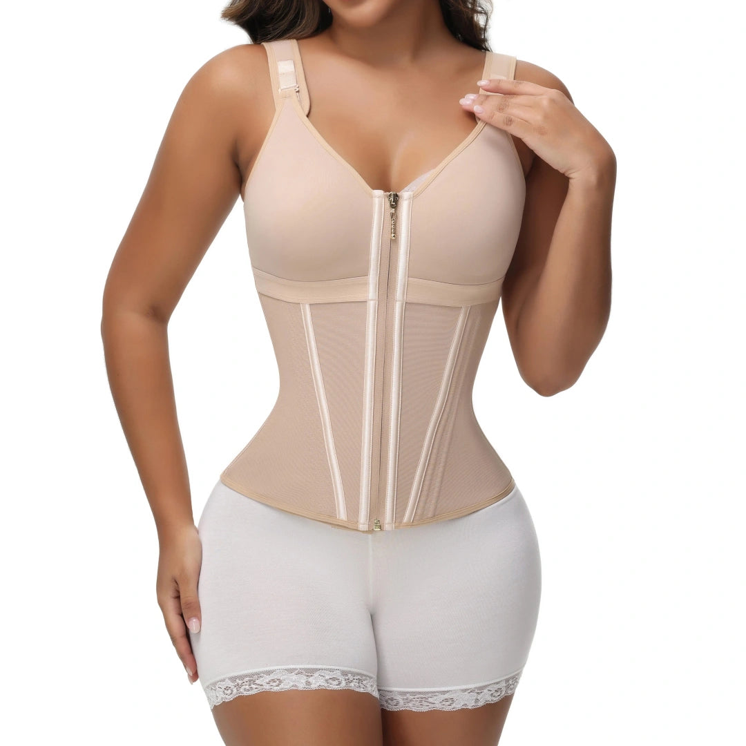 SHAPHER Waist Shapewear for Women with Bra Girdle Workout Shapewear with Adjustable Shoulder Strap