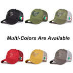 Unisex Mexican Eagle Label Baseball Net Caps Spring Summer Outdoor Adjustable Casual Hats Dad Hat Sunscreen Hat Snapback Trucker Hats Black Snapback