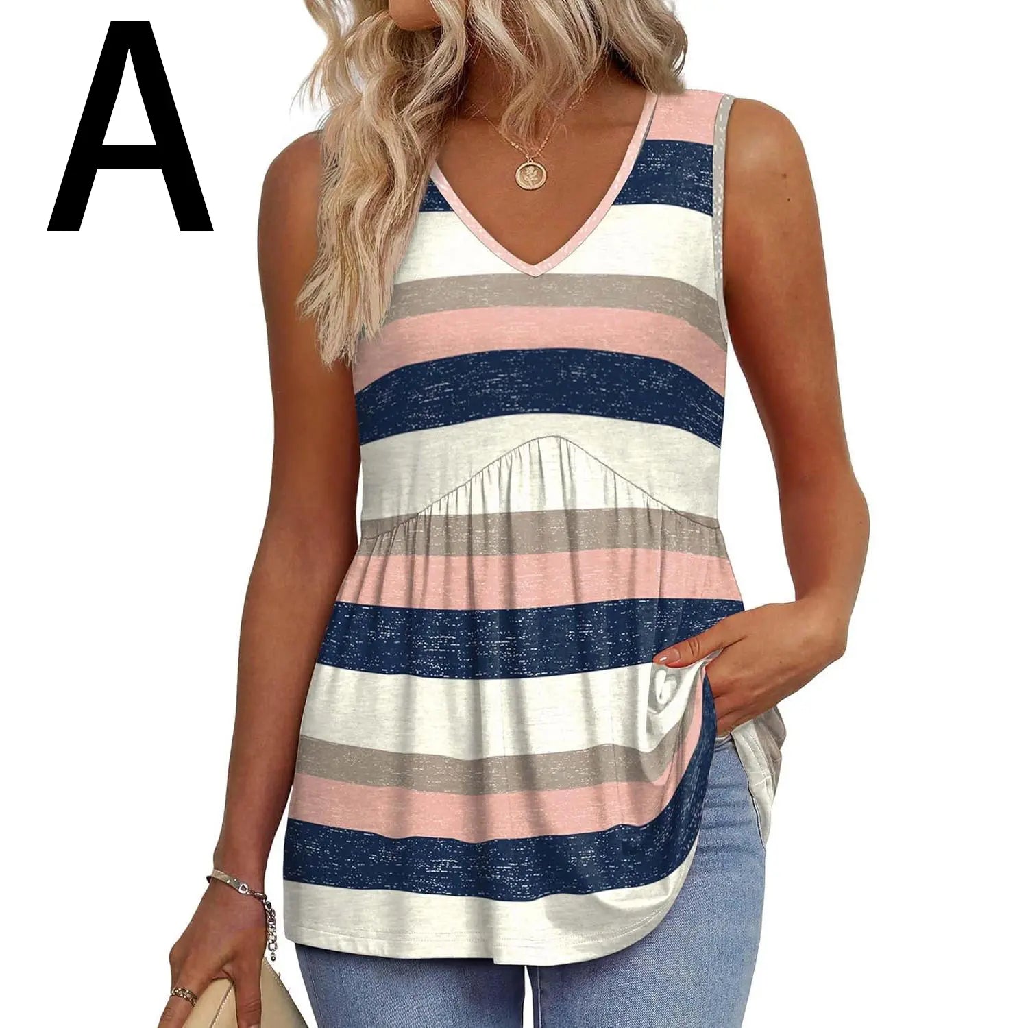 Womens Tank Tops 2025 Flowy Peplum Tops (Size Up 1-2 for Oversized Look) for Women Dressy Sleeveless V Neck Babydoll Tank Tops Fabric Stretchy tank tops summer tops