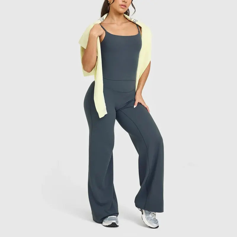 BRIA RICH Women‘s Casual Pants - High Waisted Loose-Fitting Wide Leg Yoga Pants - Comfortable & Elastic Soft Pants with Stretchy Material - Straight Leg Hem