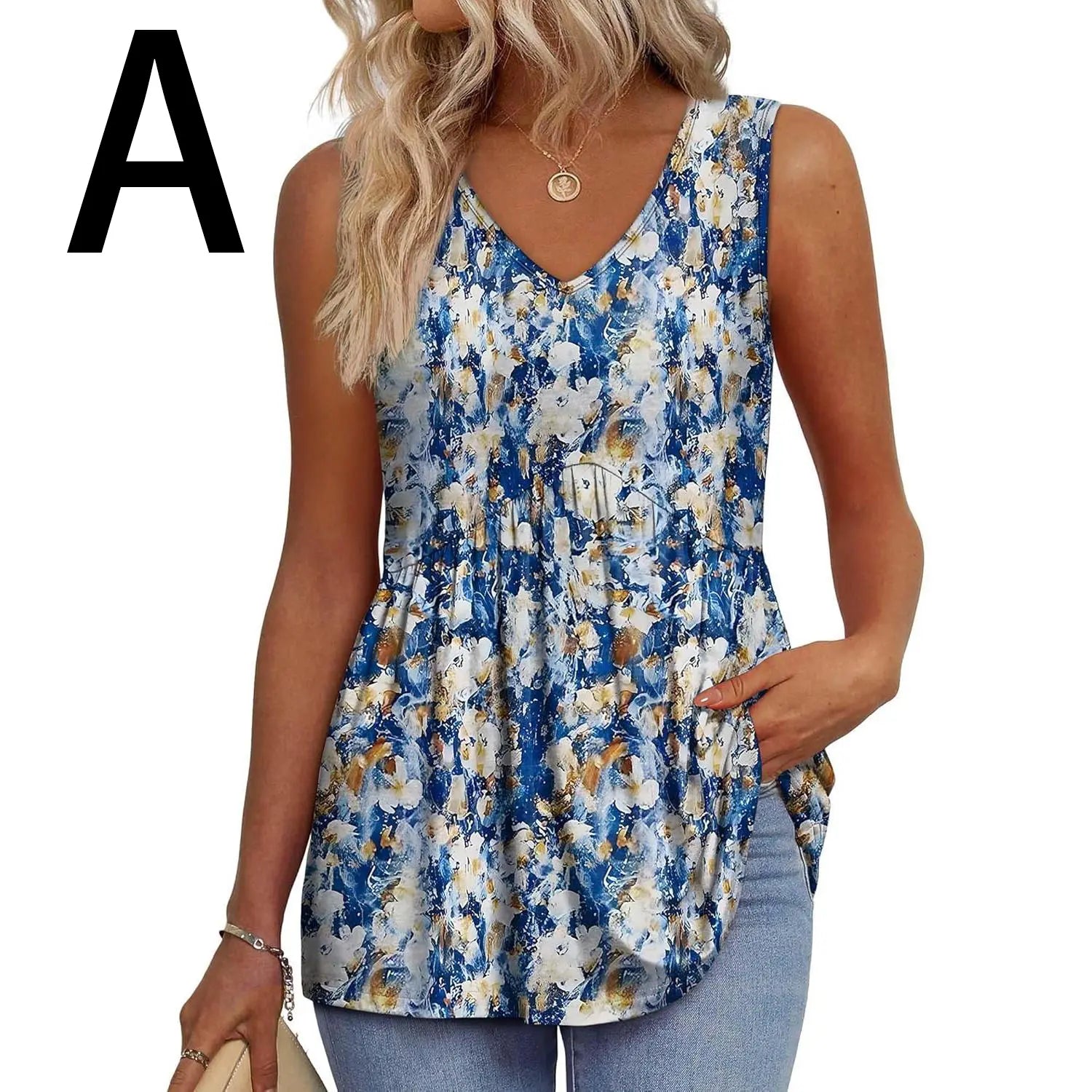 Womens Tank Tops 2025 Flowy Peplum Tops (Size Up 1-2 for Oversized Look) for Women Dressy Sleeveless V Neck Babydoll Tank Tops Fabric Stretchy tank tops summer tops