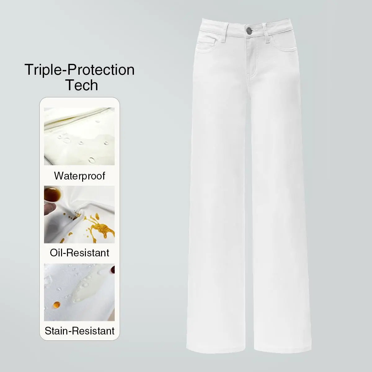 Magic SOONE Mid-low Rise Baggy Jeans Stretchy Wide Leg for Women Distressed Pants Womenswear Bottom 8001 Lady Basic Minimalist Comfortable Denim Tummy Control Curve Hugging Plus Size Regular Size BBL Spring Fashion Daily Outfits
