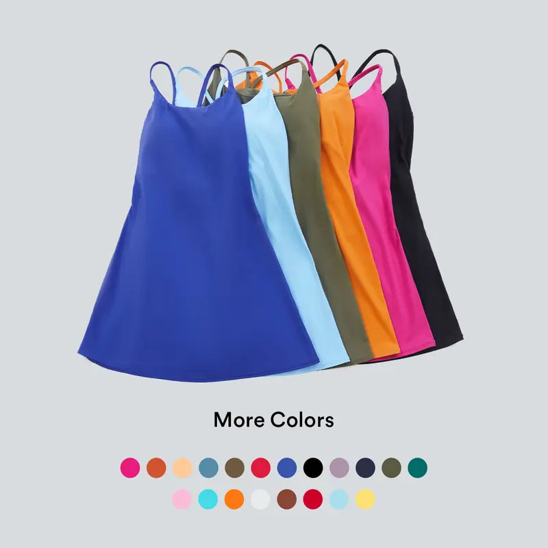 Halara Softlyzero Plüsch rückenfreies Active-Kleid – Easy Peezy, Frühlingskleider, Tanzkleider für Damen #SwimWeek