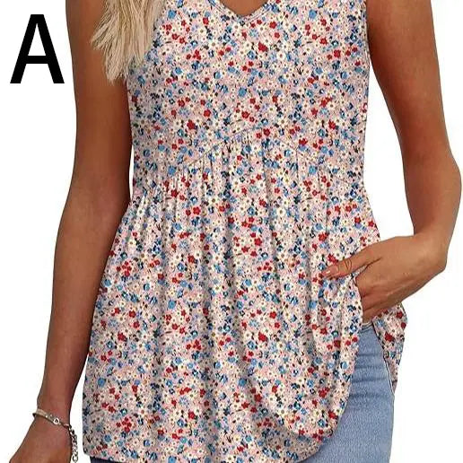 Womens Tank Tops 2025 Flowy Peplum Tops (Size Up 1-2 for Oversized Look) for Women Dressy Sleeveless V Neck Babydoll Tank Tops Fabric Stretchy tank tops summer tops