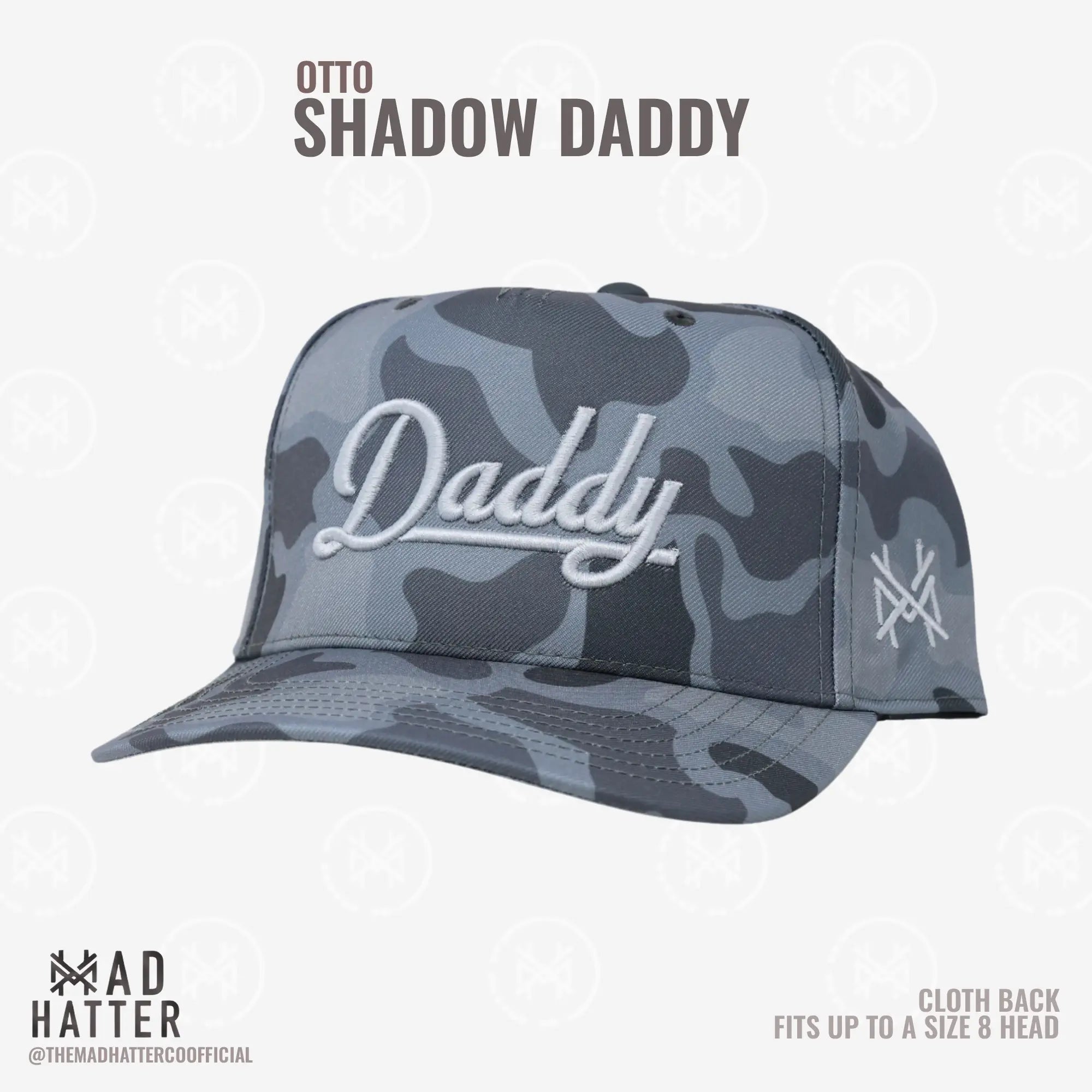 Daddy | Von The Mad Hatter Co. 3D Puff Stickerei (Bis Kopfgröße 8) Premium Herren Trucker Cap Geschenk