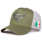 Unisex Mexican Eagle Label Baseball Net Caps Spring Summer Outdoor Adjustable Casual Hats Dad Hat Sunscreen Hat Snapback Trucker Hats Black Snapback