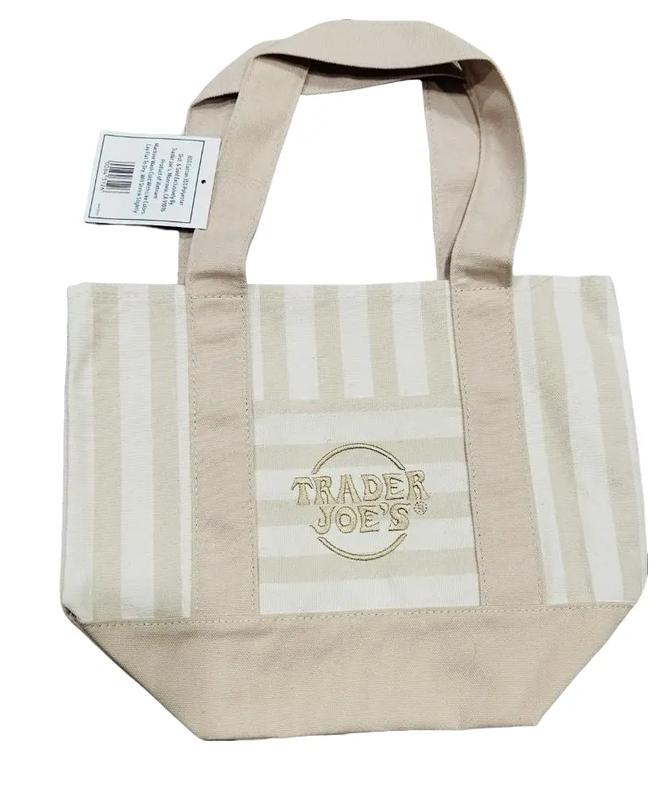 Trader Joe's Striped Canvas Mini Tote Summer 2026 Collection