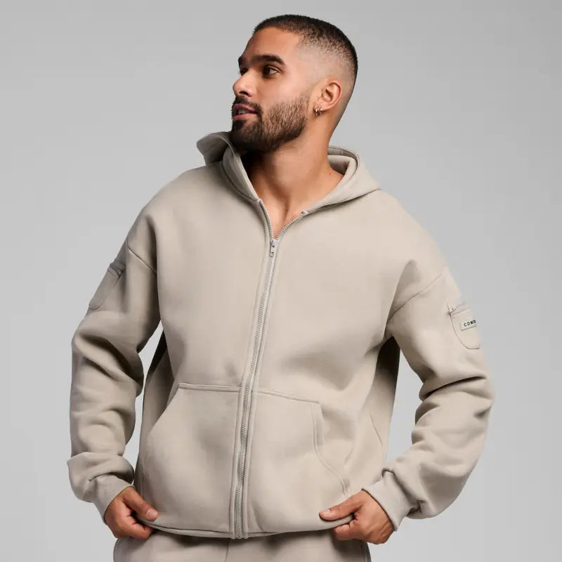 Travel Essentials Zip Up Hoodie | Sweatshirt With Zip Pockets For Travel