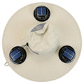 2026 New Three Solar Fan Outdoor Cooling Fan Hat — Sun Protection Hat with Solar Fan,Three-Power Rechargeable Fan