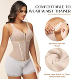 SHAPHER Waist Shapewear for Women with Bra Girdle Workout Shapewear with Adjustable Shoulder Strap