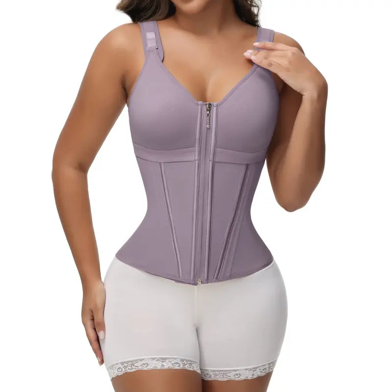 SHAPHER Waist Shapewear for Women with Bra Girdle Workout Shapewear with Adjustable Shoulder Strap