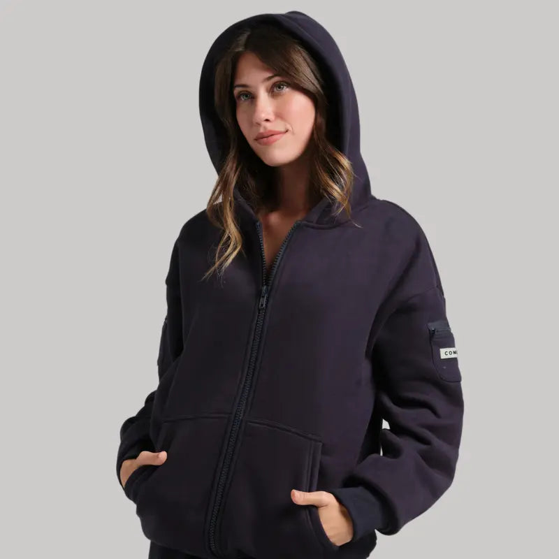 Travel Essentials Zip Up Hoodie | Sweatshirt With Zip Pockets For Travel