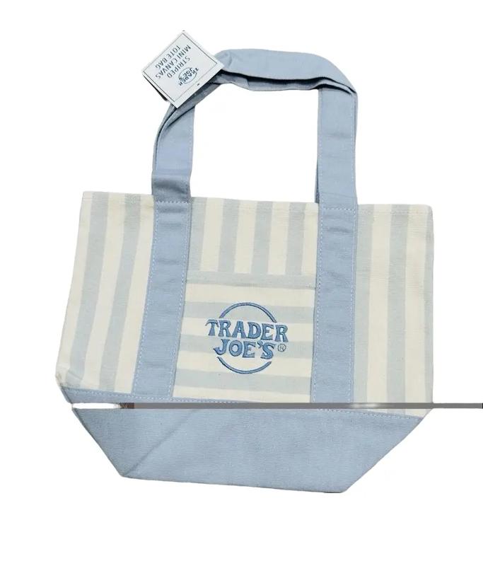 Trader Joe's Striped Canvas Mini Tote Summer 2026 Collection