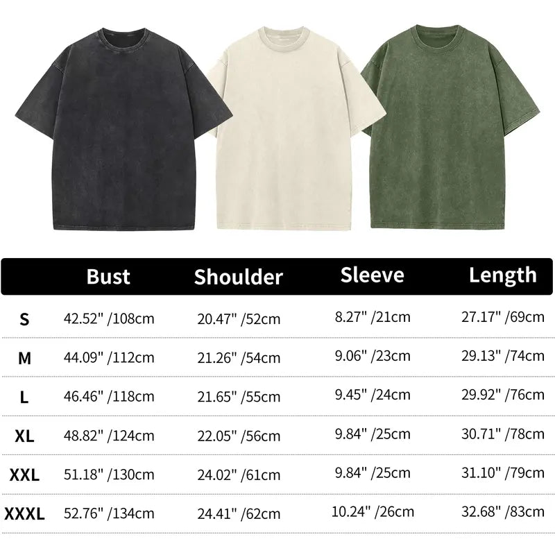 MoonYi 3 Pack Women's Oversized T Shirts Acid Wash Cotton Crew Neck Half Short Sleeve Summer Unisex Tees Casual Loose Fit Solid Streetwear Comfortable Tops Basic Womenswear Plain Tshirt