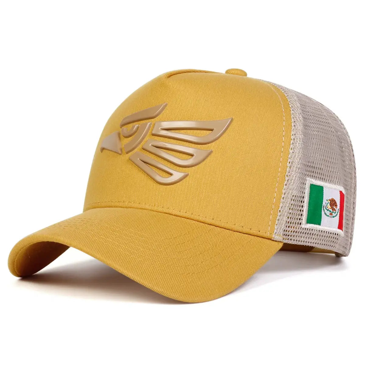 Unisex Mexikanischer Adler Label Baseball Netzkappen Frühling Sommer Outdoor Verstellbare Freizeitkappen Papa Hut Sonnenschutzhut Snapback Trucker Hats Schwarzes Snapback