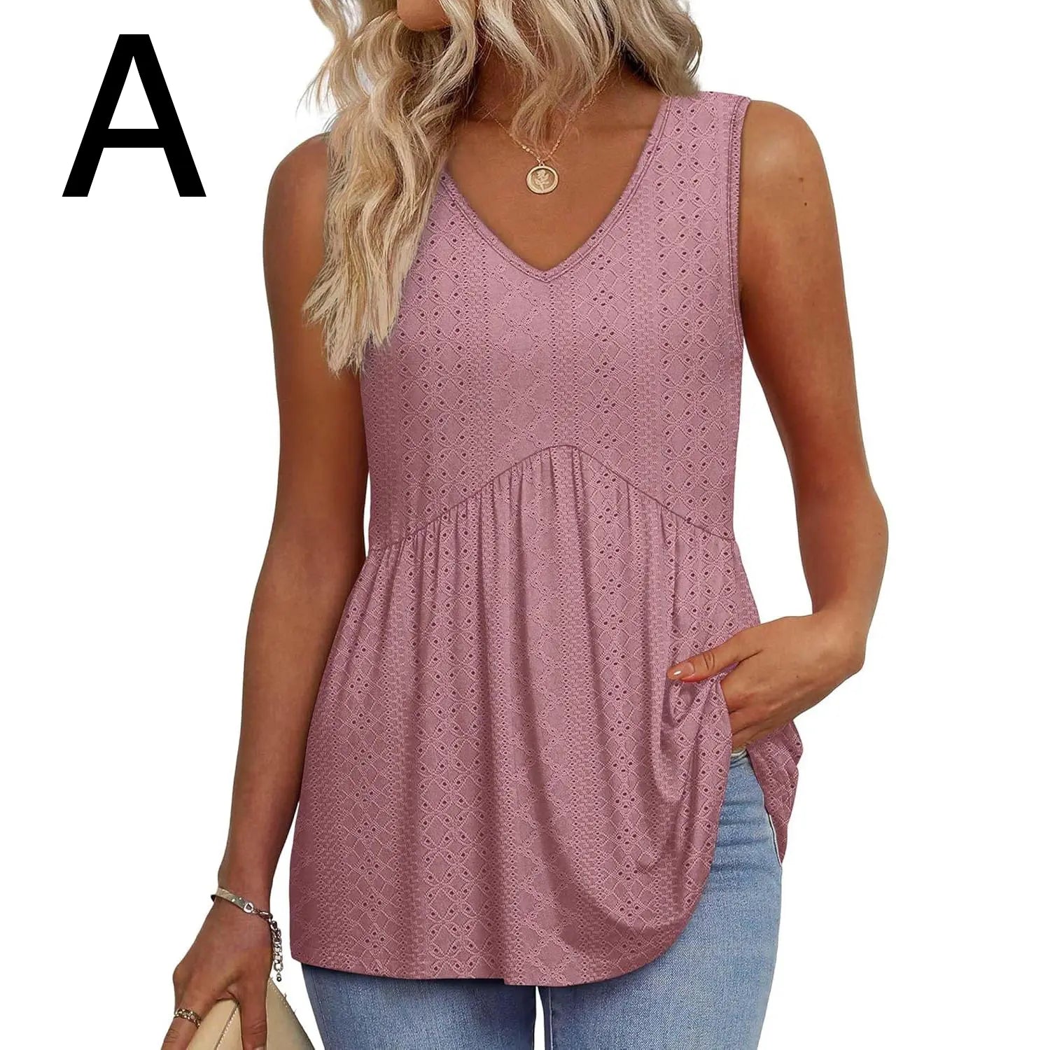 Womens Tank Tops 2025 Flowy Peplum Tops (Size Up 1-2 for Oversized Look) for Women Dressy Sleeveless V Neck Babydoll Tank Tops Fabric Stretchy tank tops summer tops