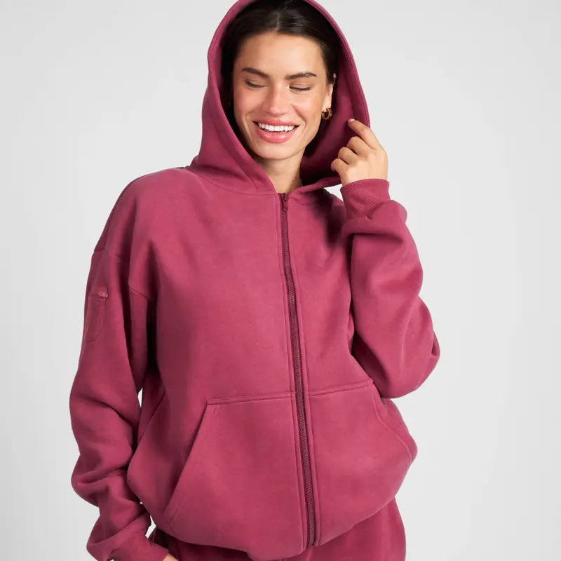 Travel Essentials Zip Up Hoodie | Sweatshirt With Zip Pockets For Travel