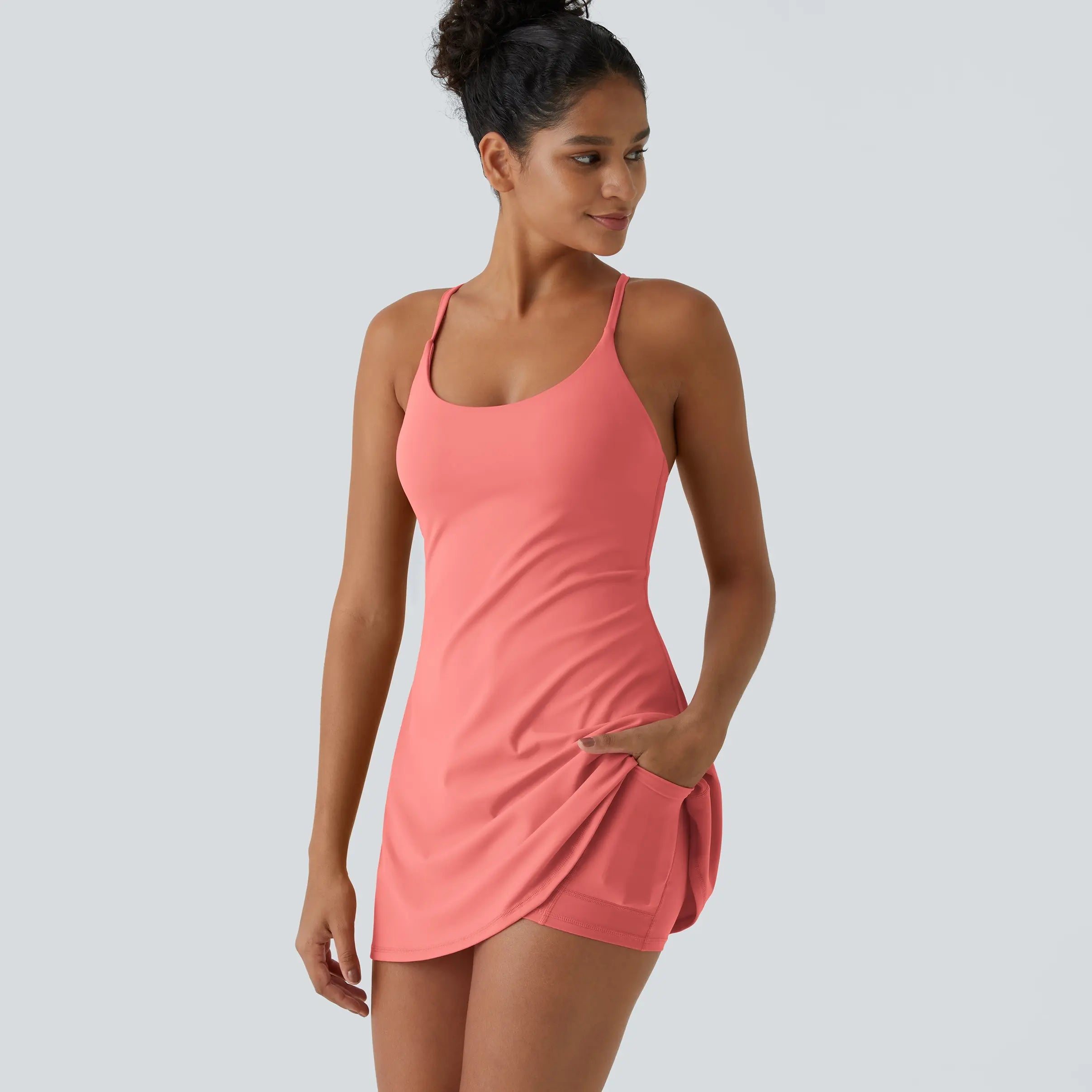 Halara Softlyzero Plush Backless Active Dress-Easy Peezy, Spring Dresses, Dance Dresses for Women #SwimWeek