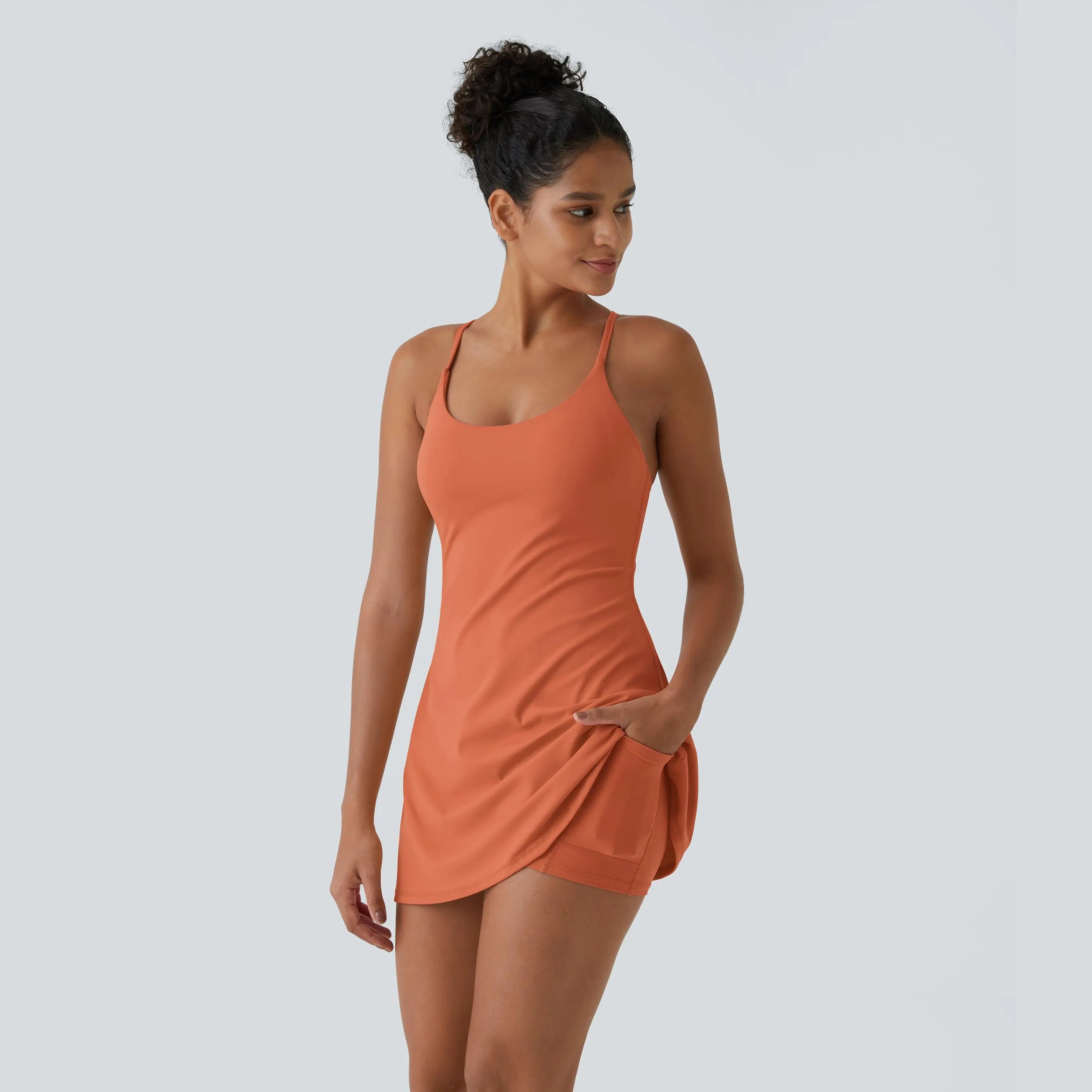 Halara Softlyzero Plush Backless Active Dress-Easy Peezy, Spring Dresses, Dance Dresses for Women #SwimWeek