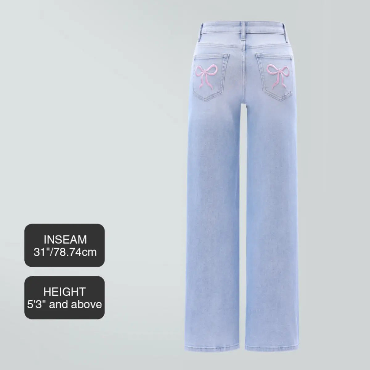 Magic SOONE Mid-low Rise Baggy Jeans Stretchy Wide Leg for Women Distressed Pants Womenswear Bottom 8001 Lady Basic Minimalist Comfortable Denim Tummy Control Curve Hugging Plus Size Regular Size BBL Spring Fashion Daily Outfits