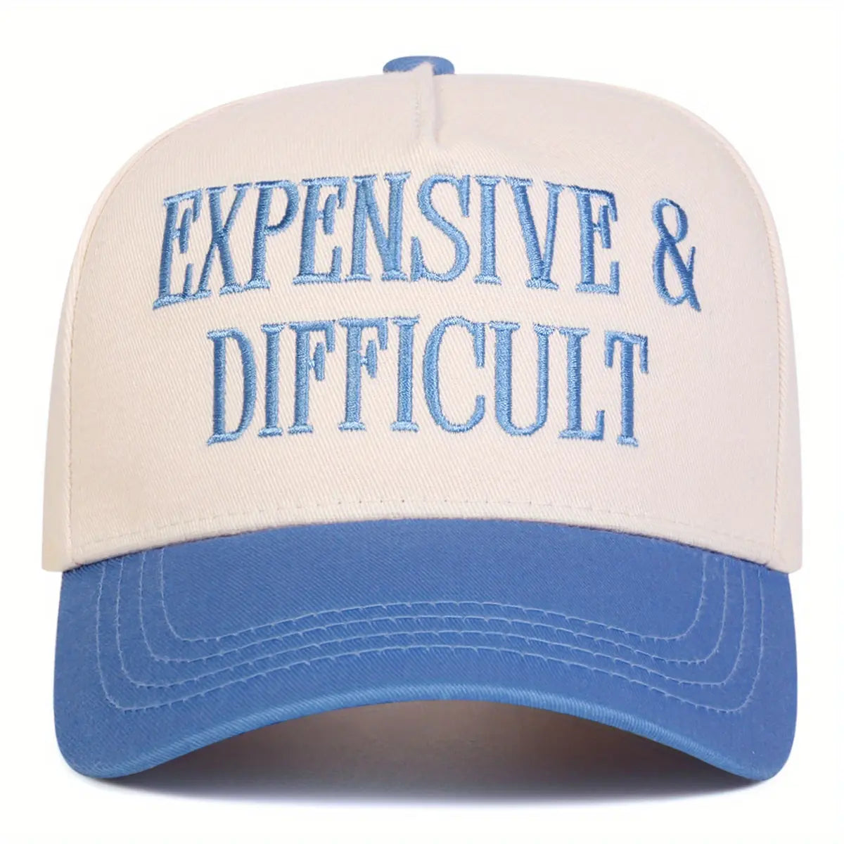Unisex Baseballkappe mit Buchstabenstickerei und Patchwork, Fünf-Panel-Hut, Outdoor Verstellbarer Sonnenschutz Freizeitkappe Frühling Herbst Reise Tourismus Strandurlaub