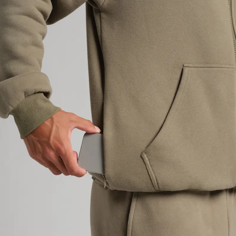 Travel Essentials Zip Up Hoodie | Sweatshirt With Zip Pockets For Travel