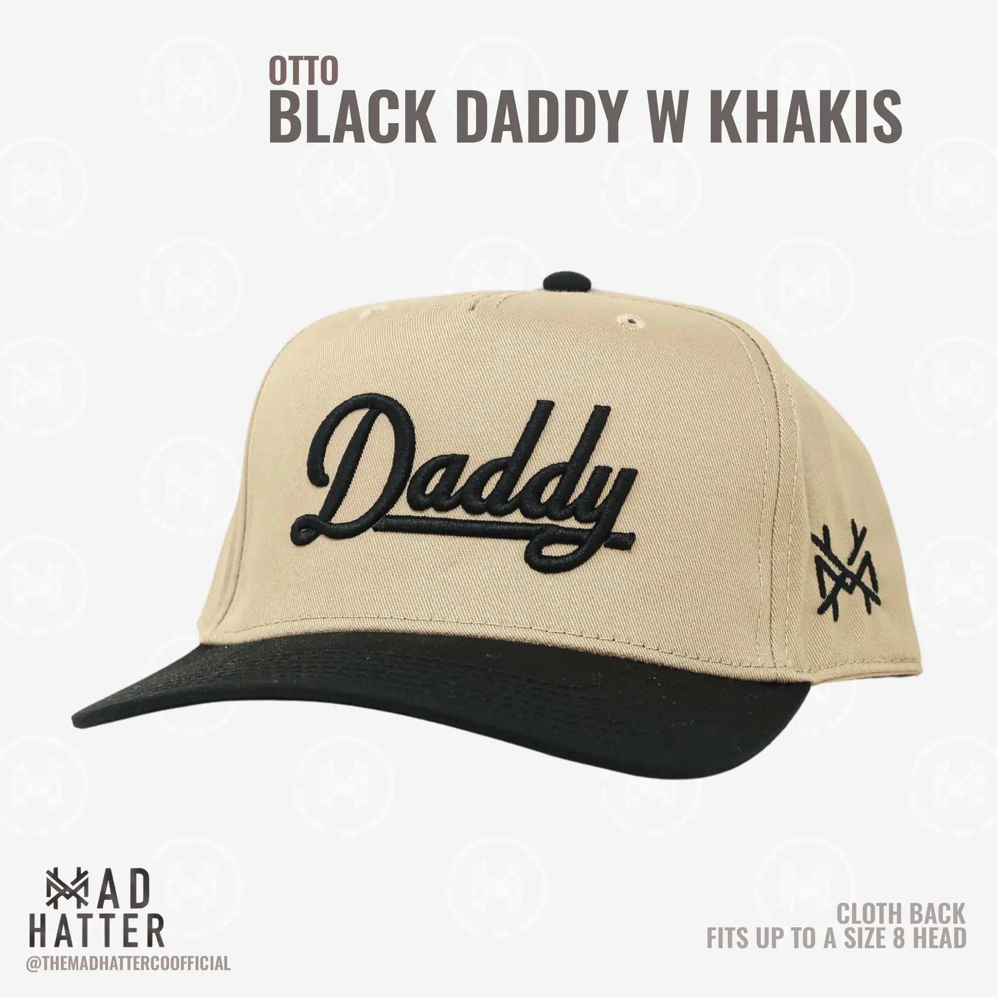 Daddy | Von The Mad Hatter Co. 3D Puff Stickerei (Bis Kopfgröße 8) Premium Herren Trucker Cap Geschenk