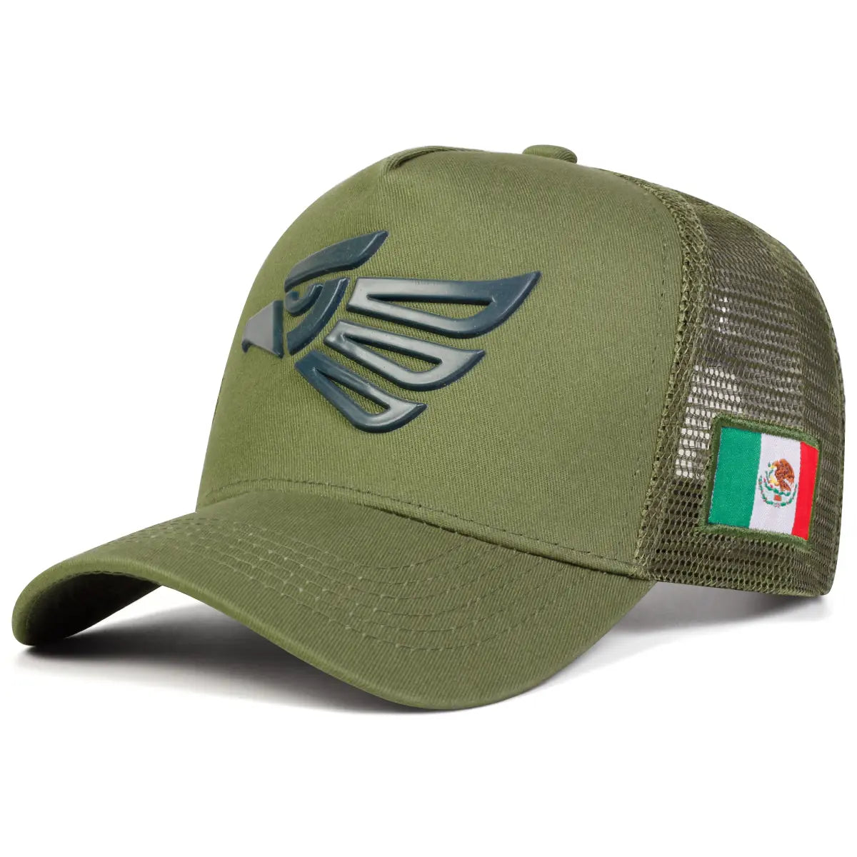 Unisex Mexikanischer Adler Label Baseball Netzkappen Frühling Sommer Outdoor Verstellbare Freizeitkappen Papa Hut Sonnenschutzhut Snapback Trucker Hats Schwarzes Snapback