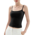 Spaghetti Strap Tank Top, Double Layer Not See-Through Cami, Buttery Soft Stretchy Top, Minimal Chic Essential summerwins