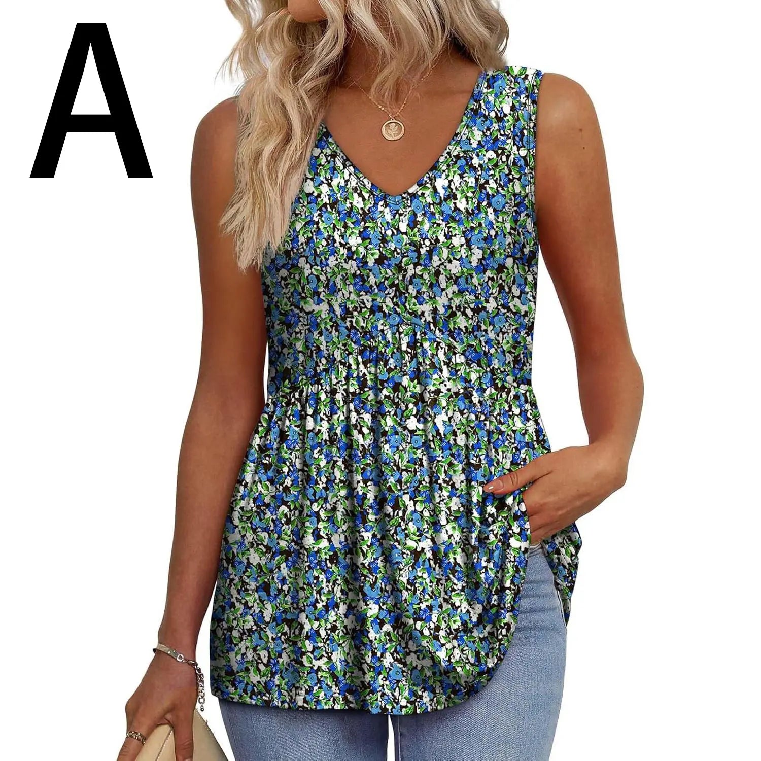 Womens Tank Tops 2025 Flowy Peplum Tops (Size Up 1-2 for Oversized Look) for Women Dressy Sleeveless V Neck Babydoll Tank Tops Fabric Stretchy tank tops summer tops