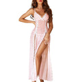 Avidlove Damen-Nachthemd aus Spitze – Chemise aus floralem Mesh mit V-Ausschnitt und Seitenschlitzen – taillierte Loungewear für bequemes Tragen – weiche, leichte Dessous, Frühjahrskollektion, Damenbekleidung, ärmellos