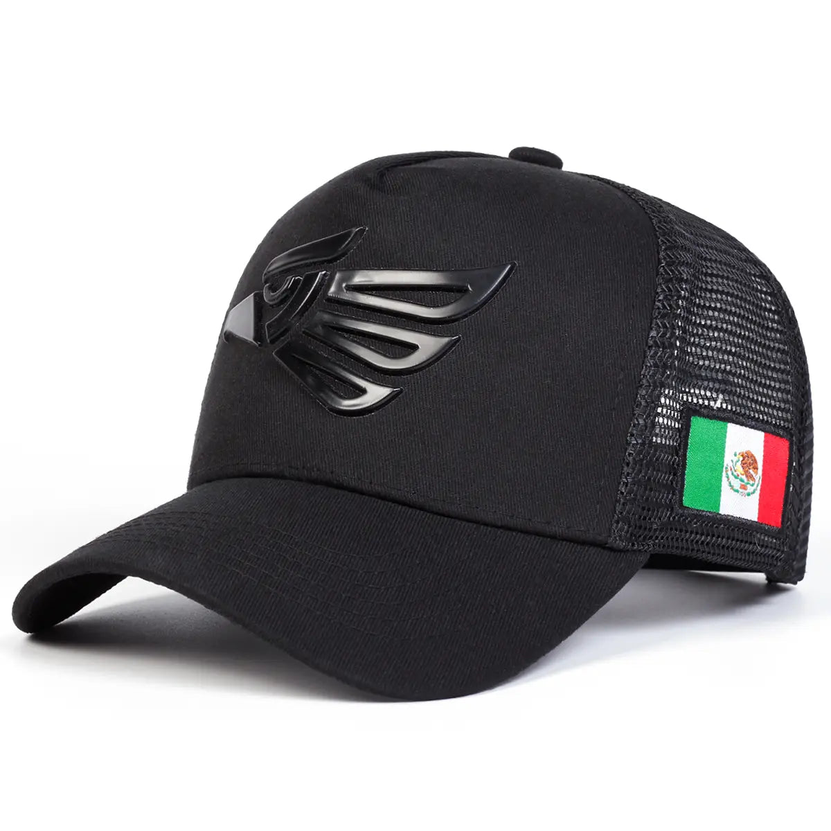 Unisex Mexikanischer Adler Label Baseball Netzkappen Frühling Sommer Outdoor Verstellbare Freizeitkappen Papa Hut Sonnenschutzhut Snapback Trucker Hats Schwarzes Snapback